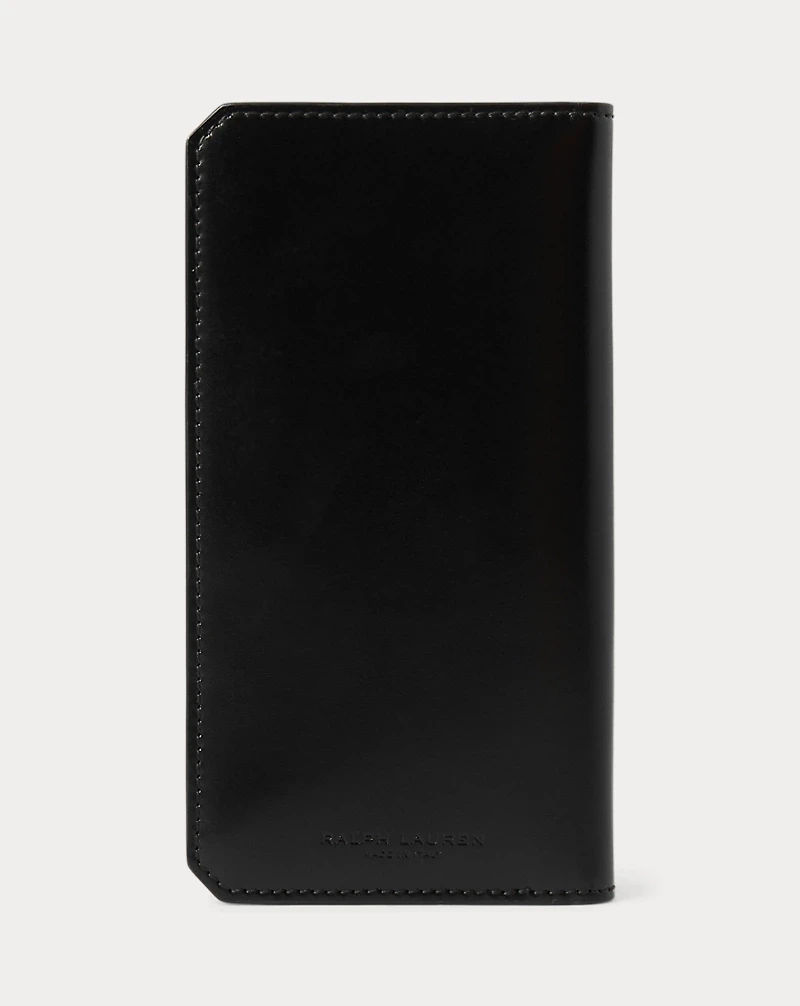 RL Box Calfskin Vertical Wallet