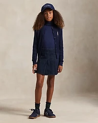 Ribbed Cotton-Blend Turtleneck