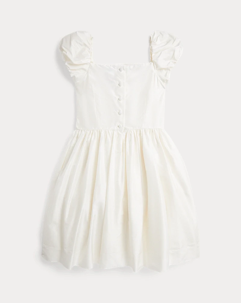 Smocked Mulberry Silk Dress