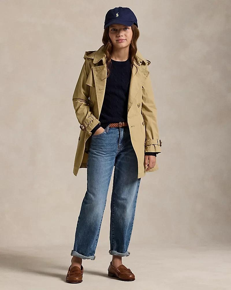 Hooded Trench Coat