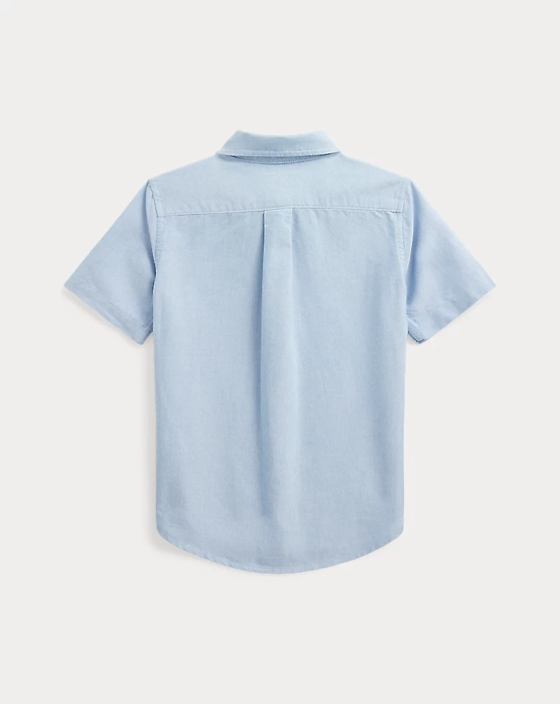 Cotton Oxford Short-Sleeve Uniform Shirt
