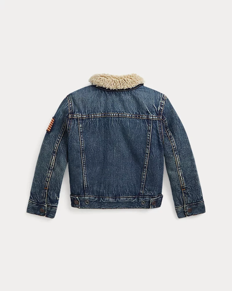 Teddy Fleece–Lined Denim Trucker Jacket