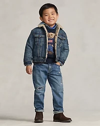 Teddy Fleece–Lined Denim Trucker Jacket