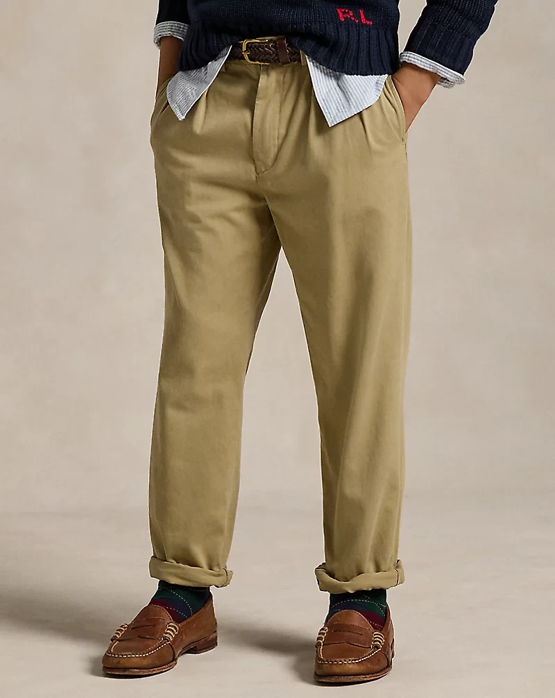 Whitman Relaxed Fit Pleated Chino Pant