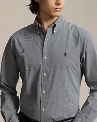 Classic Fit Check Stretch Poplin Shirt 