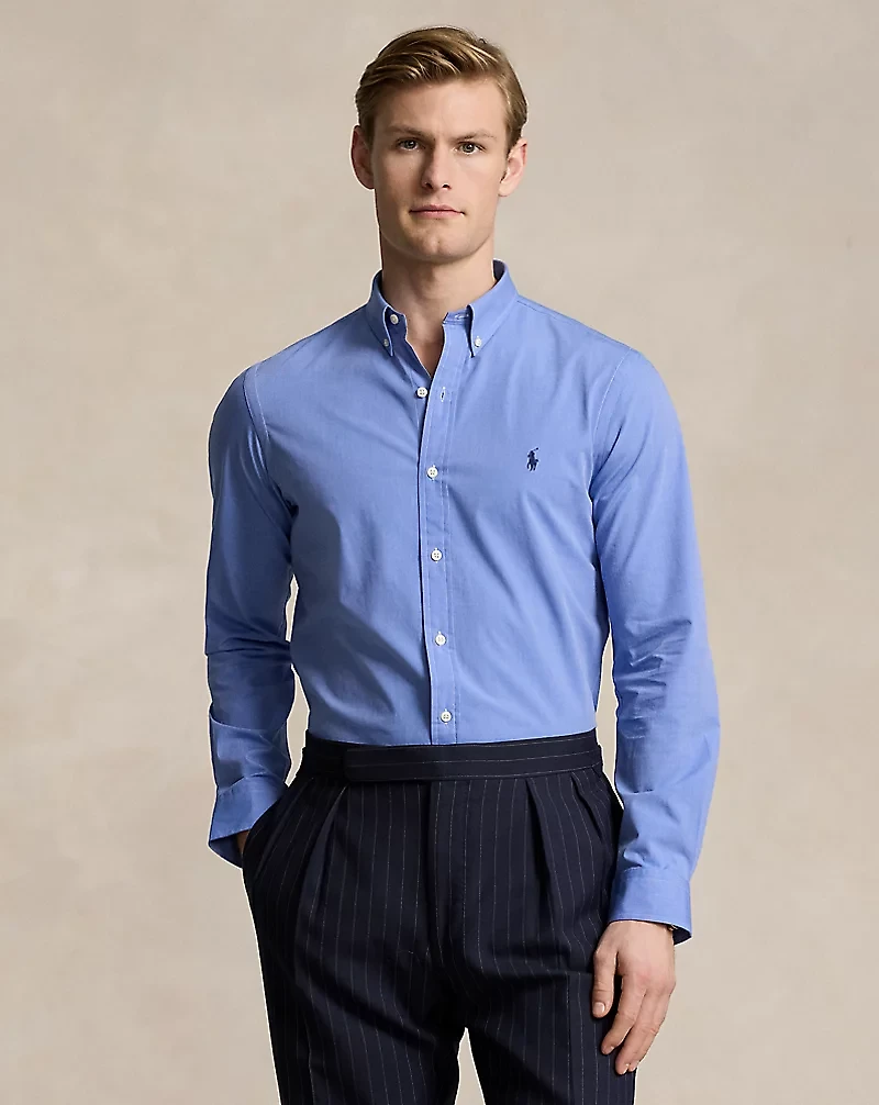 Slim Fit Stretch End-On-End Shirt