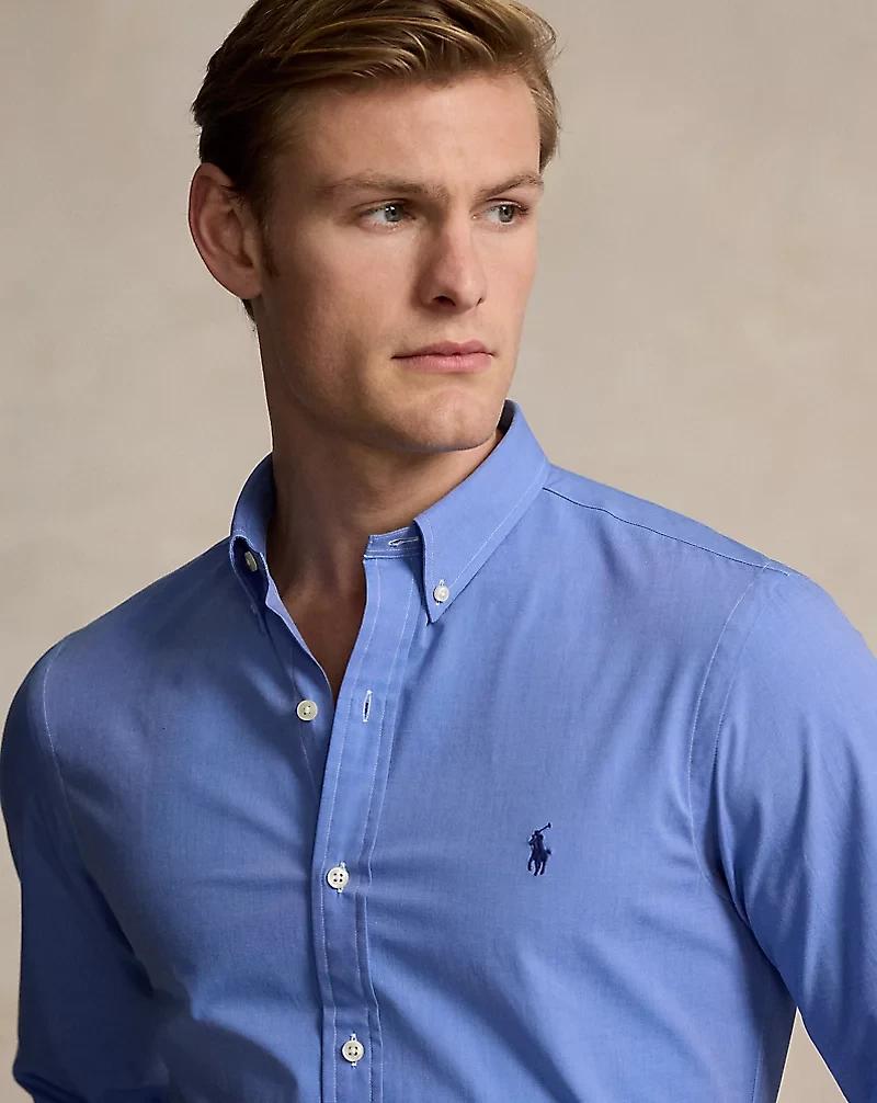 Slim Fit Stretch End-On-End Shirt