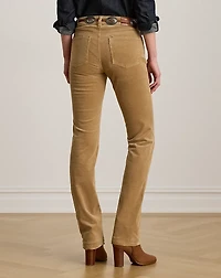Stretch Corduroy Mid-Rise Straight Pant