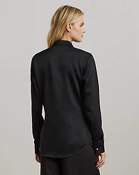 Classic Fit Satin Charmeuse Shirt