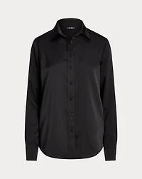 Classic Fit Satin Charmeuse Shirt