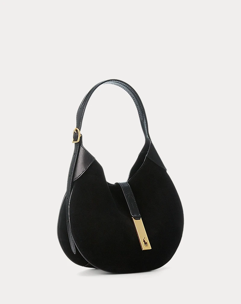 Polo ID Suede Small Shoulder Bag