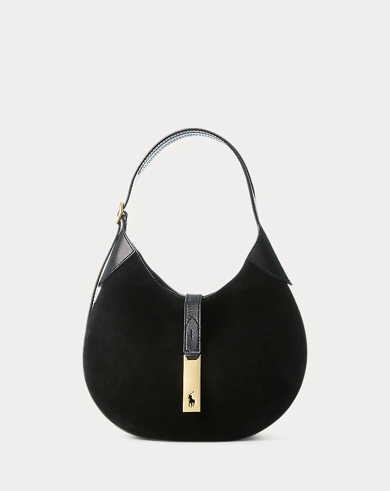 Polo ID Suede Small Shoulder Bag