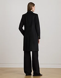 Crest-Patch Wool-Blend Coat