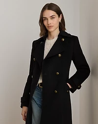 Wool-Blend Double-Breasted Coat