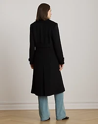 Wool-Blend Double-Breasted Coat