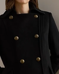 Wool-Blend Double-Breasted Coat