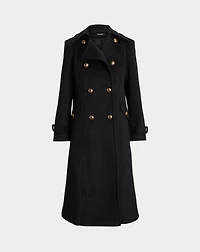 Wool-Blend Double-Breasted Coat