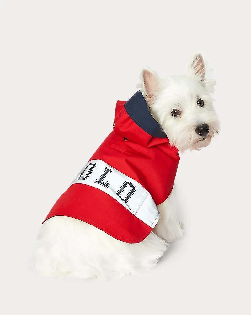 Canvas Logo Dog Raincoat