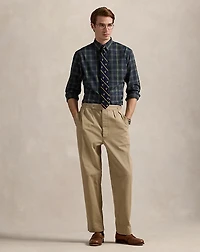 Custom Fit Plaid Poplin Shirt