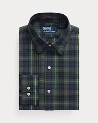 Custom Fit Plaid Poplin Shirt