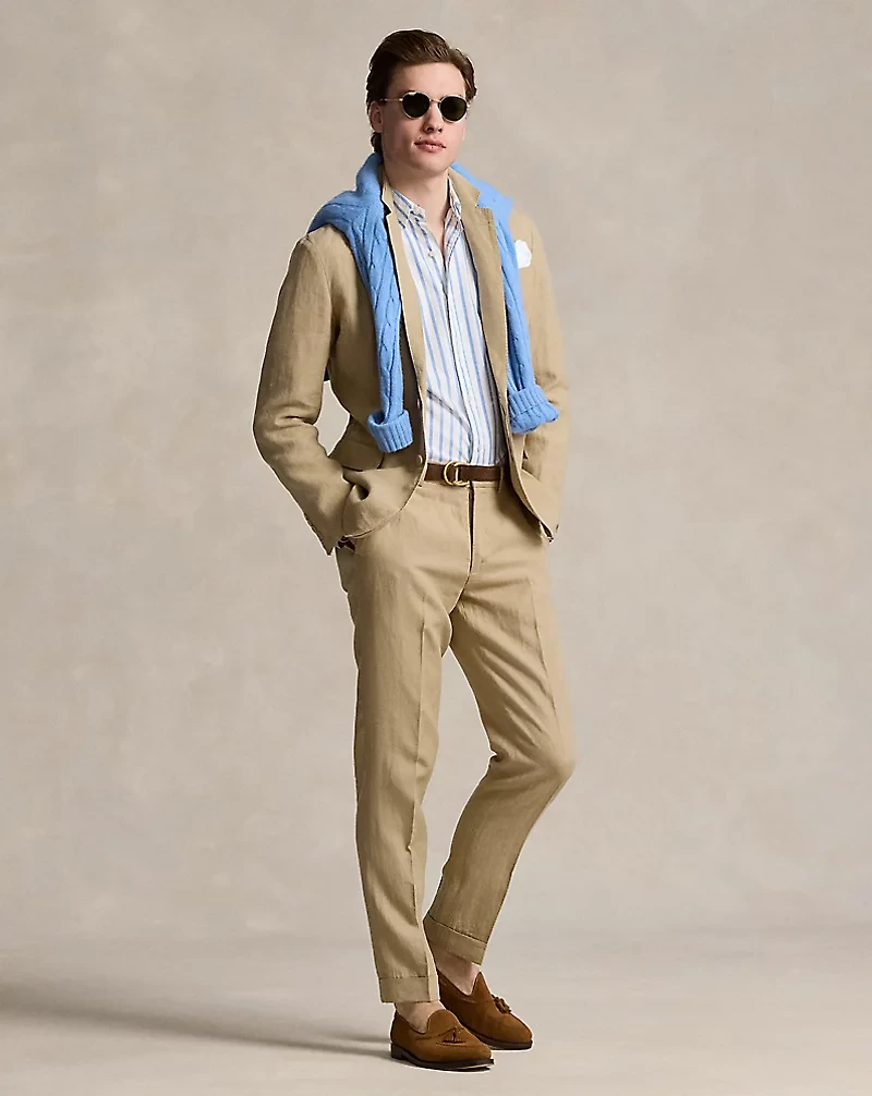 Polo Soft Modern Fit Linen Suit Jacket