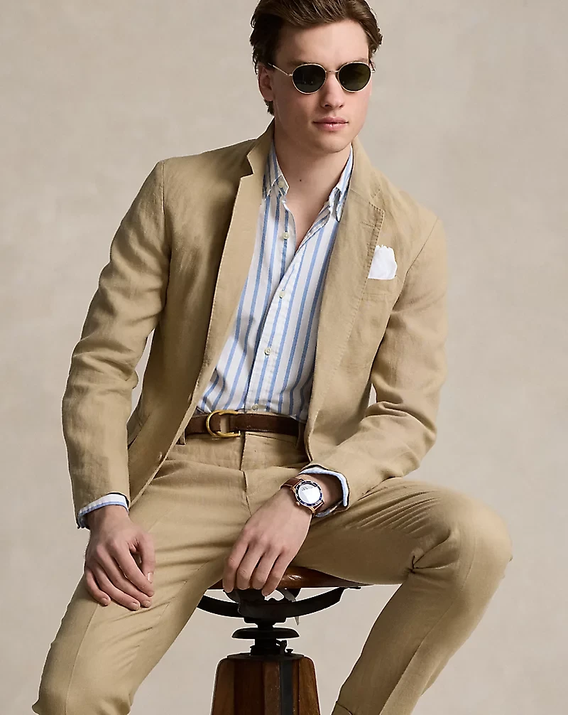 Polo Soft Modern Fit Linen Suit Jacket
