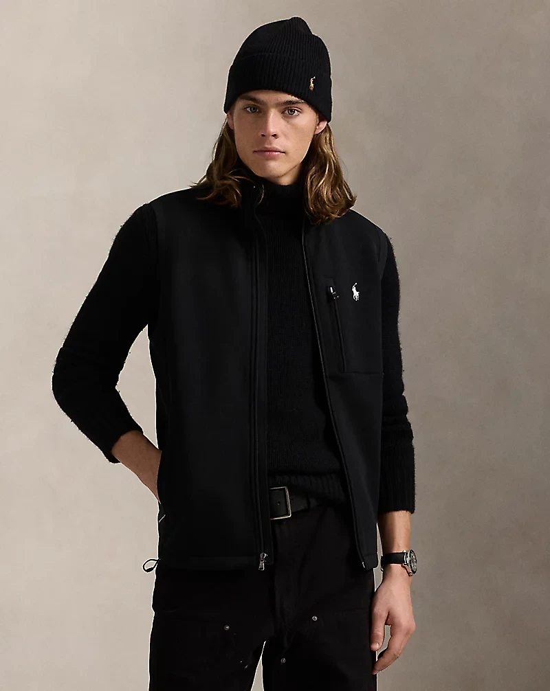 Double-Knit Mockneck Vest