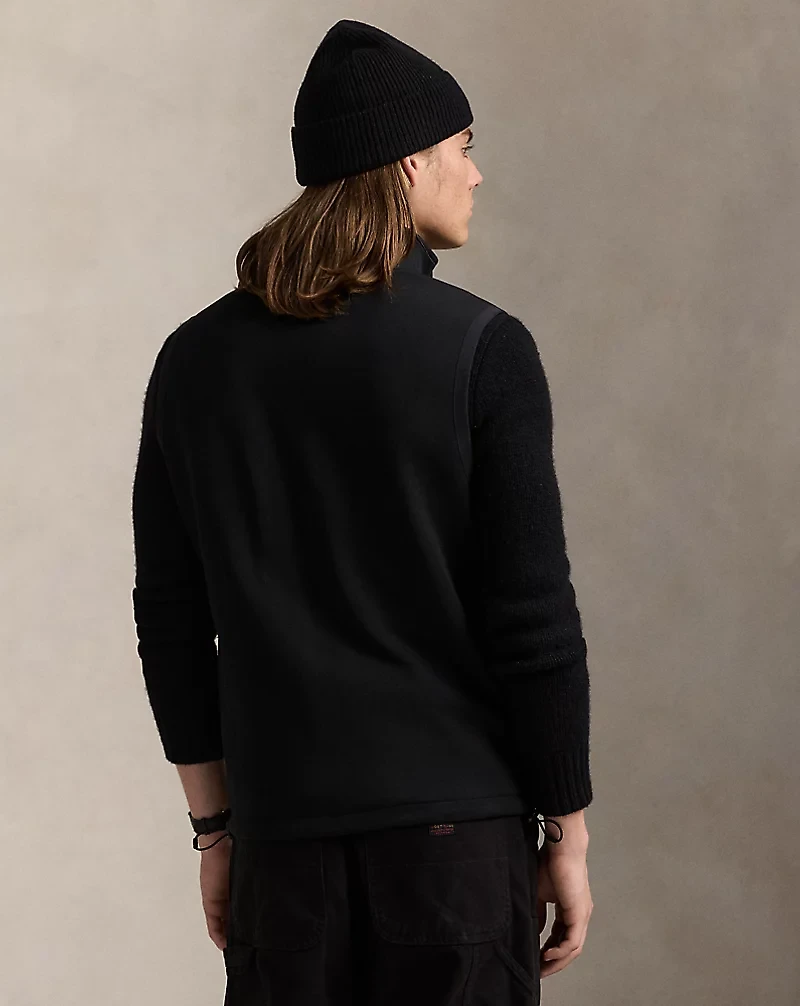 Double-Knit Mockneck Vest
