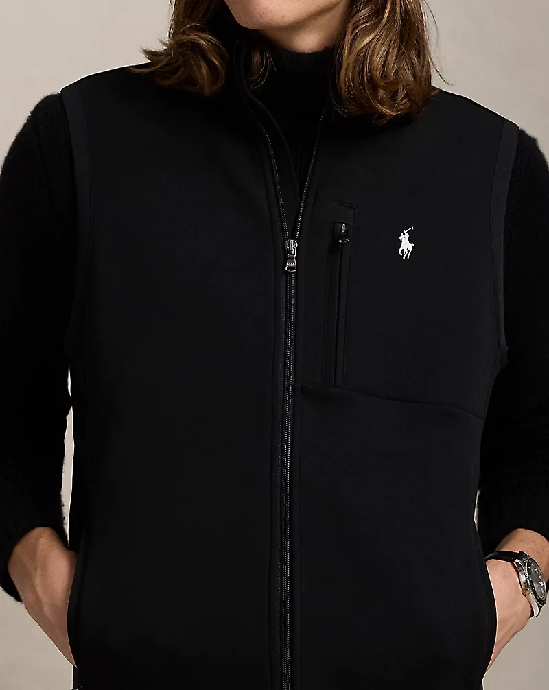 Double-Knit Mockneck Vest