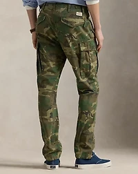 Slim Fit Camo Canvas Cargo Pant