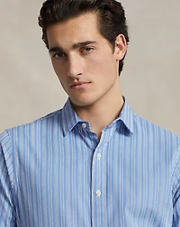 Custom Fit Striped Poplin Shirt