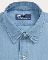 Custom Fit Indigo Chambray Shirt