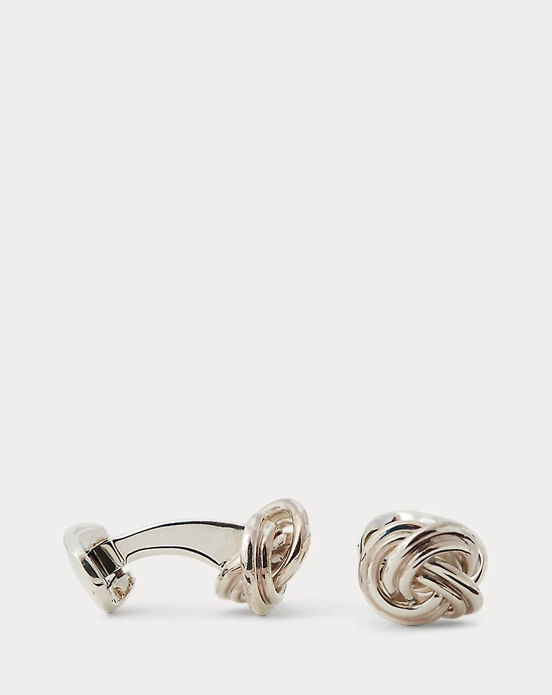 Sterling Silver Knot Cuff Links