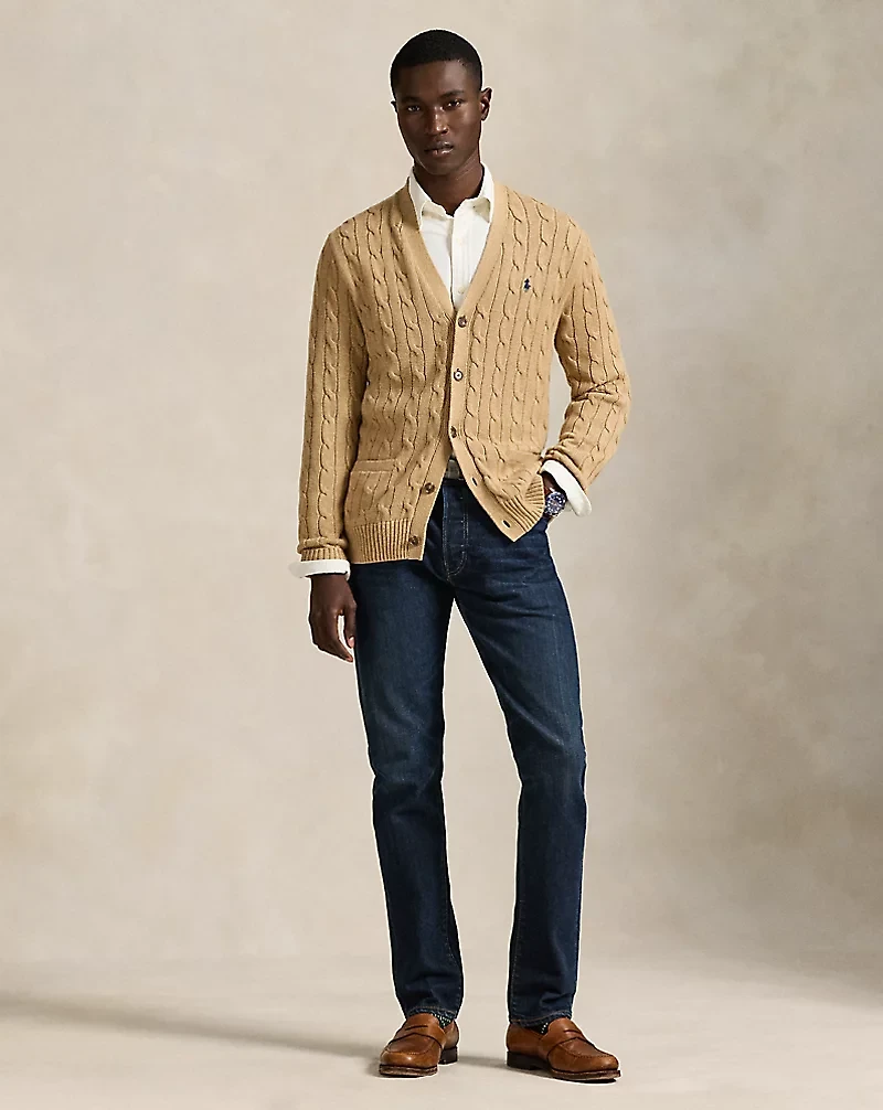 Cable-Knit Cotton Cardigan