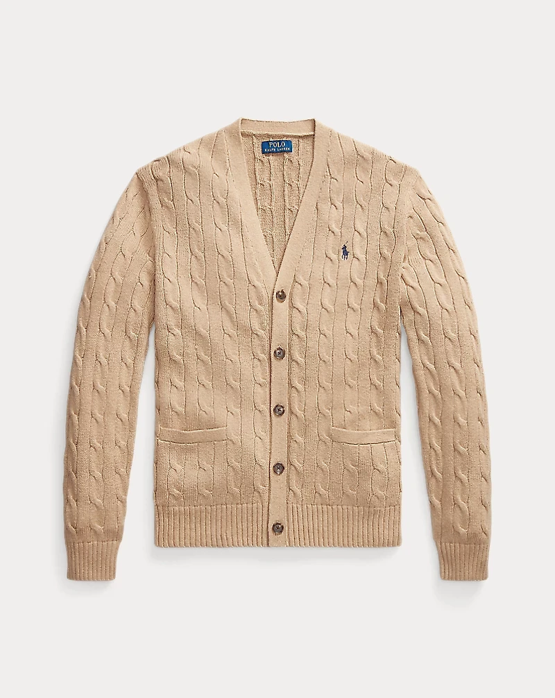 Cable-Knit Cotton Cardigan