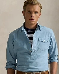 Classic Fit Chambray Popover Shirt