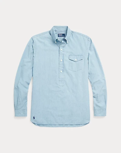 Classic Fit Chambray Popover Shirt