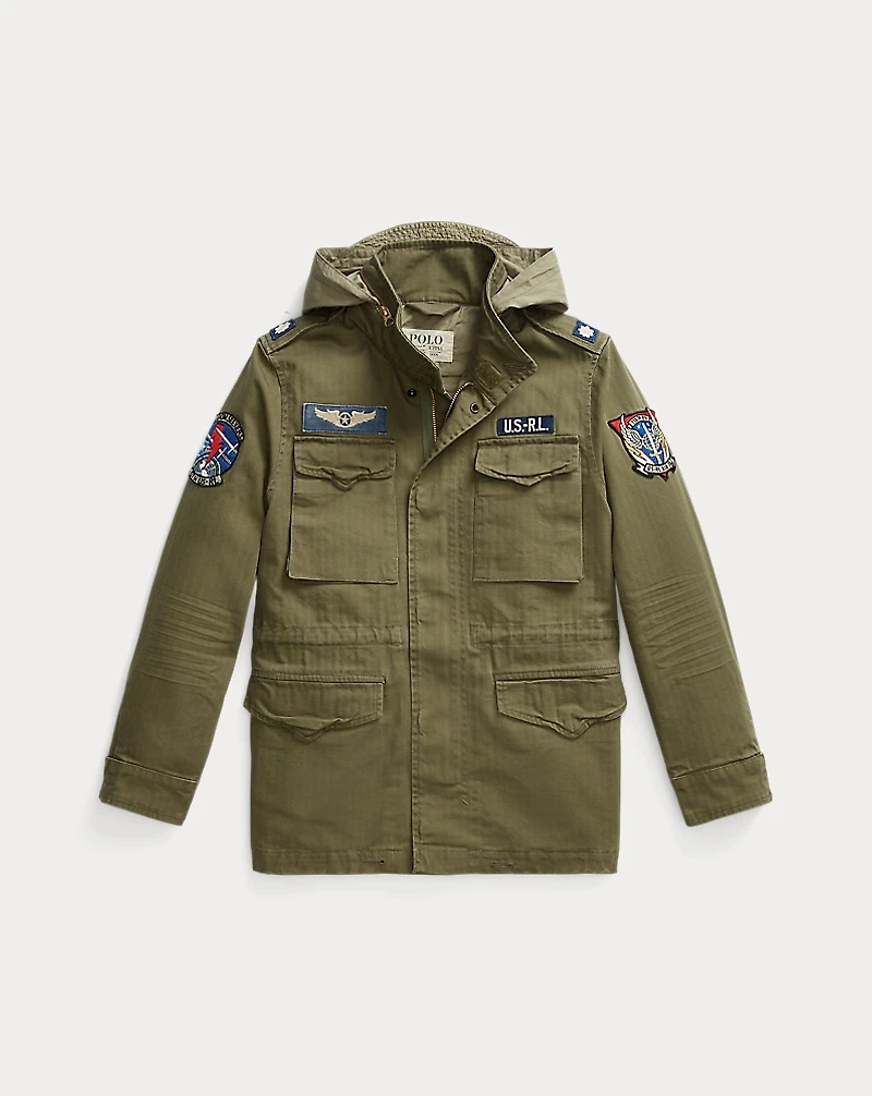 Cotton Herringbone Field Jacket