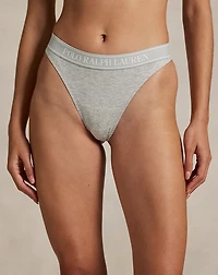 Repeat-Logo Low-Rise Thong