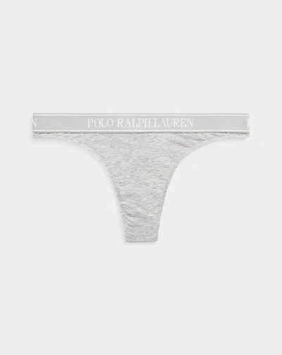 Repeat-Logo Low-Rise Thong