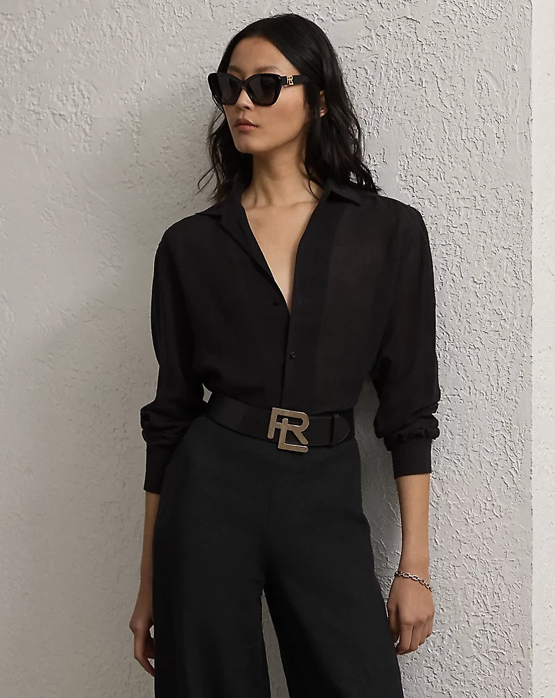 Capri Relaxed Fit Linen Voile Shirt