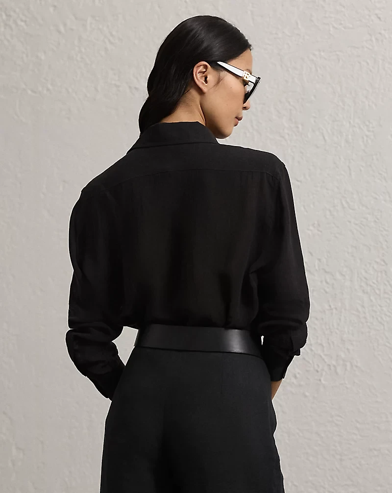 Capri Relaxed Fit Linen Voile Shirt