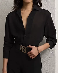 Capri Relaxed Fit Linen Voile Shirt