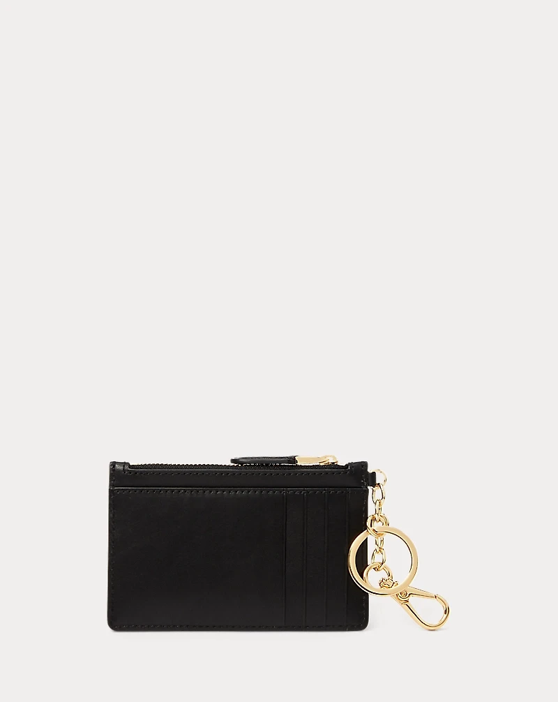 Leather Zip Card Case