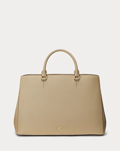 Crosshatch Leather Large Hanna Satchel