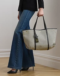 Canvas & Leather Large Emerie Tote