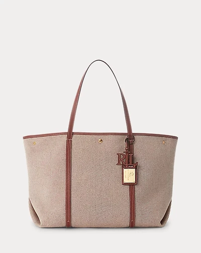 Canvas & Leather Large Emerie Tote