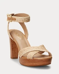 Sasha Raffia Platform Sandal