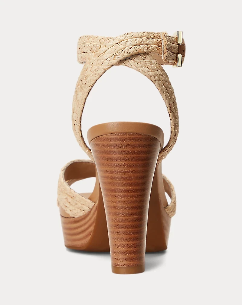 Sasha Raffia Platform Sandal