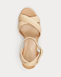 Sasha Raffia Platform Sandal